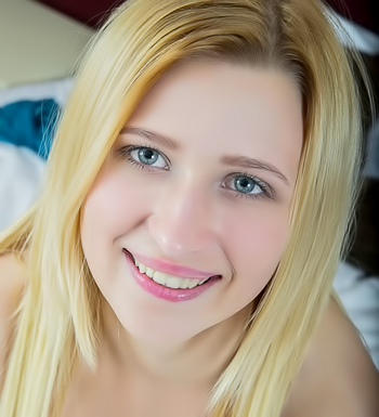 Sliding off her sweater and panties, she's naked in bed