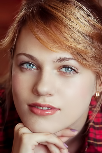 Red head barely legal beauty takes off her shirt and panties