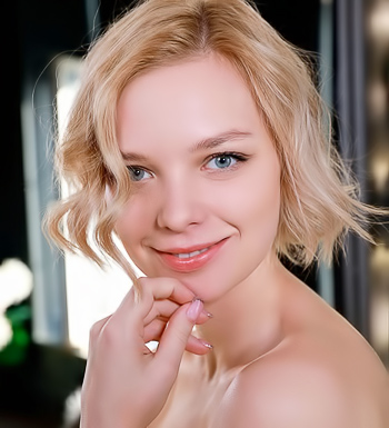 Seductive luxurious photo shoot with a blue eyed blonde