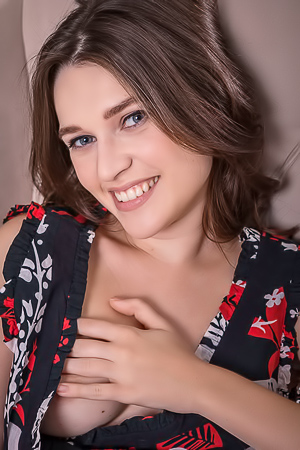 Serena Wood Fondling Her Lovely Breasts And Plump-lipped Pussy